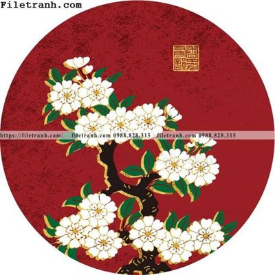 File ảnh hoa va chim xu huong quoc gia tron 102 (gốc) cho trang trí nhà hàng