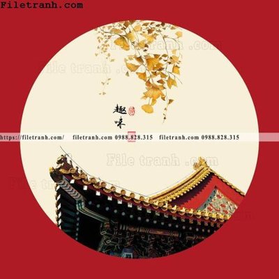 File gốc hoa va chim xu huong quoc gia tron 116 (AI/EPS) cho in ấn