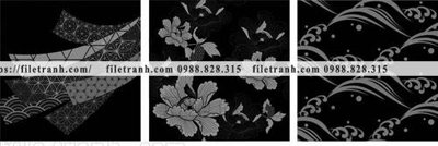 File tranh hoa van don gian nhat ban 1535 (ảnh gốc) in trần 3D