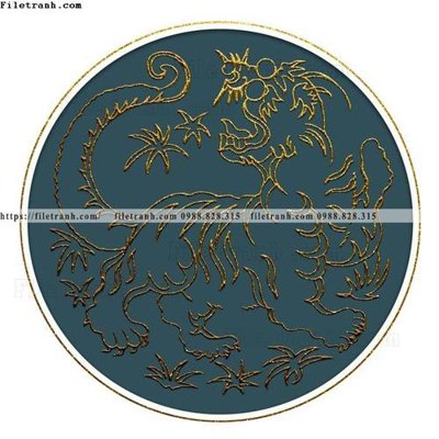 Tải file gốc hoa van rong tron kieu Trung Quoc 517 dùng cho in ấn