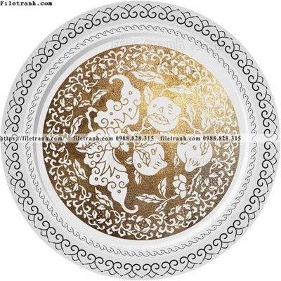 Tải file hoa van rong tron kieu Trung Quoc 523 (gốc) làm tranh trang trí