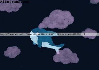 File tranh hop do phong canh mau nuoc 124 (gốc) in trên kính