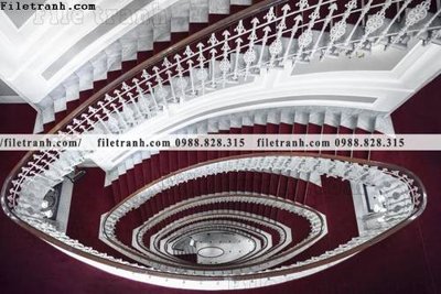 File tranh kien truc cau thang xoan oc 320 (gốc) chủ đề trẻ em