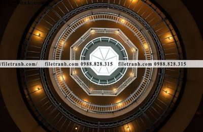 File gốc kien truc cau thang xoan oc 328 (in lụa) tranh mã đáo