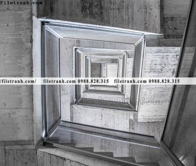 Download file gốc kien truc cau thang xoan oc 371 (độ nét cao)