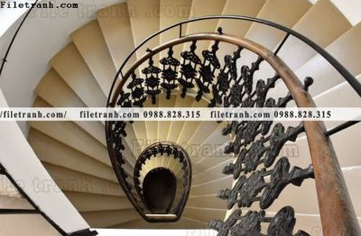 File gốc kien truc cau thang xoan oc 374 (in lụa) tranh mã đáo