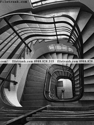 File tranh gốc kien truc cau thang xoan oc 402 (bản quyền) Filetranh.com