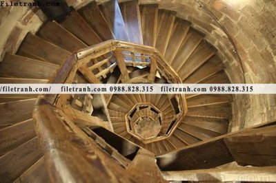 File gốc kien truc cau thang xoan oc 432 (in lụa) tranh thuận buồm