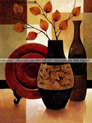 File in lụa loat tranh tinh vat hoa 133 (chất lượng cao) loat tranh tinh vat hoa 133