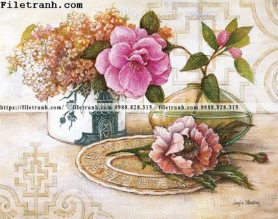 File gốc loat tranh tinh vat hoa 151 (trang trí) phòng làm việc