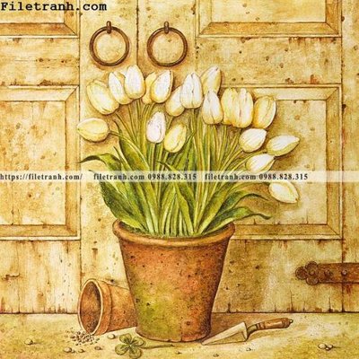 File in mica loat tranh tinh vat hoa 186 (ảnh gốc) đẹp