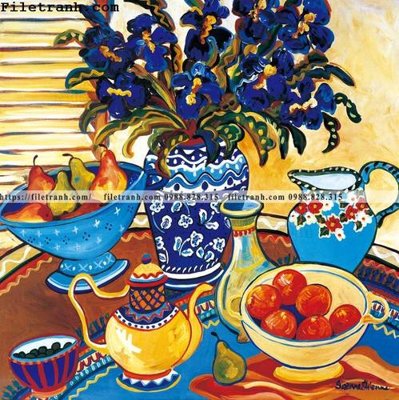 Tải file PSD loat tranh tinh vat hoa 197 (nguyên layer) để in