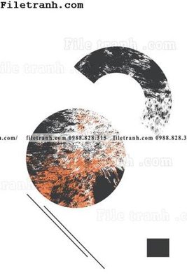 File tranh loi tranh hinh hoc don gian hien dai 104 (bản gốc) treo quán cafe