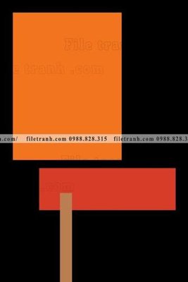 File gốc loi tranh hinh hoc don gian hien dai 112 (in lụa) tranh thuận buồm