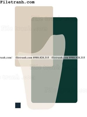 File gốc loi tranh hinh hoc don gian hien dai 125 (in lụa) hoa văn cổ điển