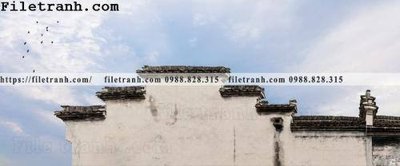 File tranh mai hien cua toa nha co 111 (ảnh gốc) in trần nhà