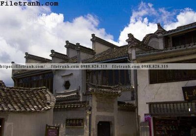 File tranh mai hien cua toa nha co 182 (bản gốc) treo tường