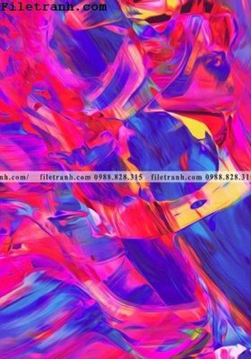 File tranh mau tranh truu tuong son nuoc 150 (bản gốc) treo phòng ăn