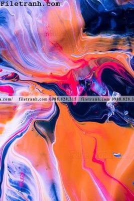 File in trần mau tranh truu tuong son nuoc 200 (bản gốc) mây trời