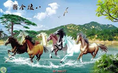 File tranh trang trí File mã đáo thành công MD177 (tải file gốc)