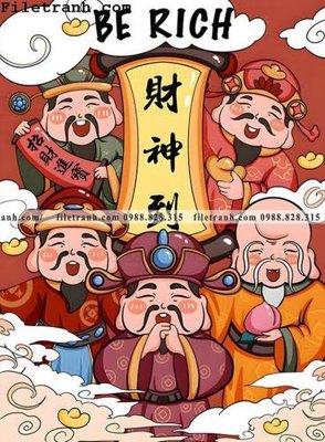 File gốc mieng phim hoat hinh Guochao Than tai 103 (in mica) trang trí