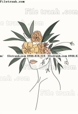 File gốc minimalis toi gian hien dai 669 (in lụa) tranh mã đáo