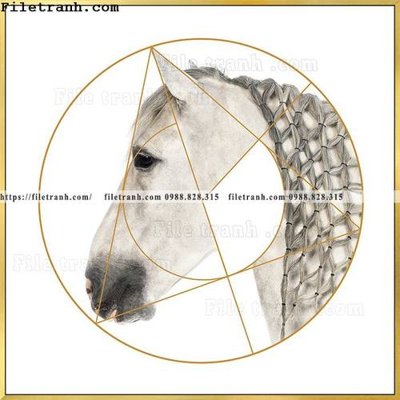 File tranh ngua trang tron don gian hien dai 107 (gốc) in backlit film