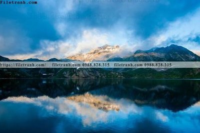 File in mica nhung buc tranh phong canh ngang 674 (bản gốc) làm vách ngăn