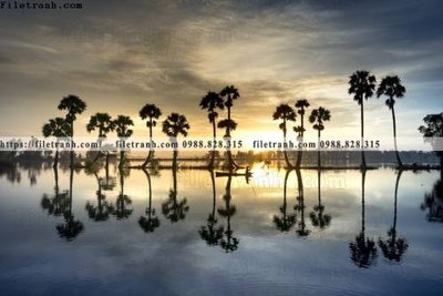 File in trần nhung buc tranh phong canh ngang 821 (file gốc) phong thủy