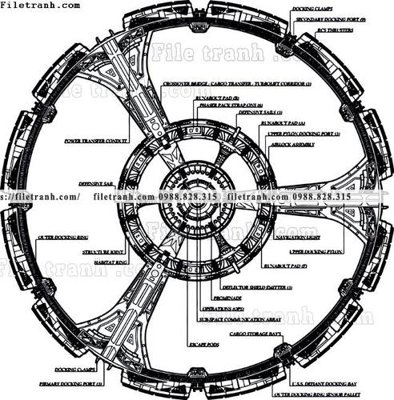 File gốc phac thao duong hang khong vu tru 1527 (in mica) trang trí