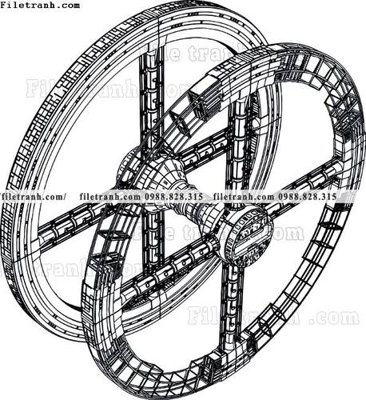 File tranh phac thao duong hang khong vu tru 1529 (file gốc) chủ đề phong thủy