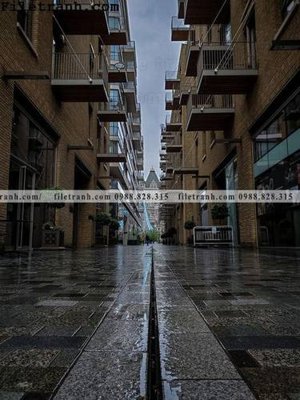 File tranh phien ban doc cua duong pho 218 (bản gốc) treo tường