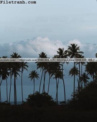 File tranh phien ban doc cua phong canh cay co dua 135 (gốc) chủ đề trừu tượng