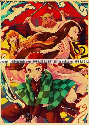 Ảnh gốc phim hoat hinh Nhat Ban co dien mau vang 615 (nét căng) in mica