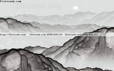 Tệp tin gốc phong cach phong canh muc trung quoc 212 (dùng cho in ấn) chuyên nghiệp