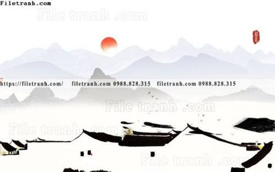 Tải xuống file tranh gốc phong cach phong canh muc trung quoc 223 (PSD/TIFF)