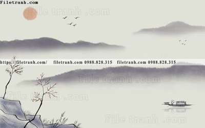 File tranh phong cach phong canh muc trung quoc 289 (gốc) chủ đề thành phố