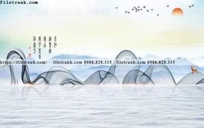 Download file phong cach phong canh muc trung quoc 291 (gốc) in mica đèn LED