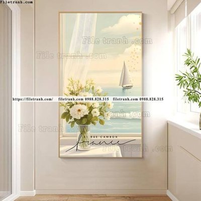 File gốc phong canh Scandinavia ngoai cua so 507 (in tráng gương) ốp tường