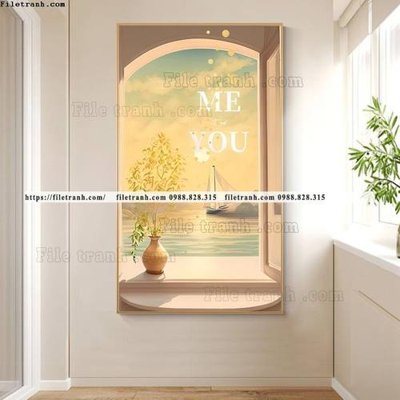 File tranh phong canh Scandinavia ngoai cua so 531 (ảnh gốc) cho in ấn kỹ thuật số