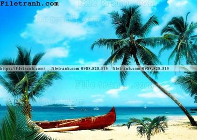 File gốc phong canh dai duong 131 (in lụa) cao cấp