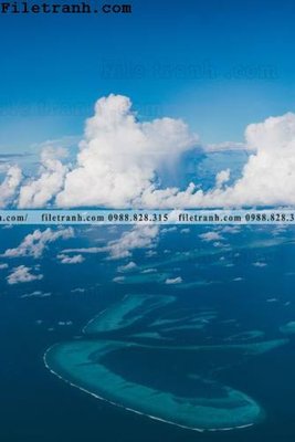 File tranh phong canh dai duong 132 (bản gốc) in lụa 3D