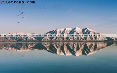 File gốc phong canh dep 164 (in lụa) tranh phong thủy