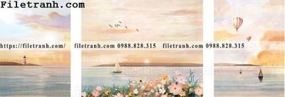 File tranh phong canh nho tuoi mat ve tay115 (file gốc) chủ đề phong thủy