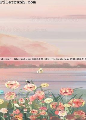 Tải file phong canh nho tuoi mat ve tay121 (PSD) cho in tranh 3D