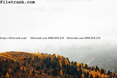 File tranh phong canh nui ngang 140 (gốc) phong cách tối giản