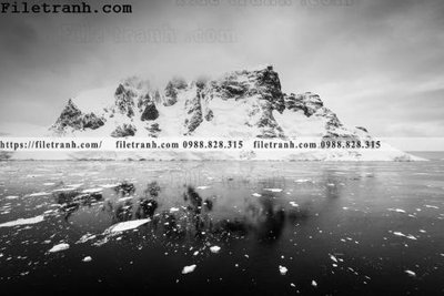 File tranh gốc PSD phong canh nui ngang 143 còn nguyên layer