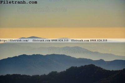 File gốc phong canh nui ngang 194 (in lụa) trang trí tường