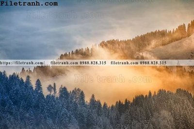 File tranh phong canh nui ngang 203 (gốc) chủ đề trẻ em