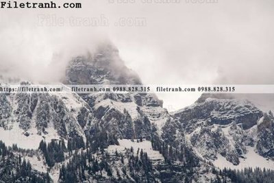 File tranh quảng cáo phong canh nui ngang 233 (file gốc) chuyên nghiệp